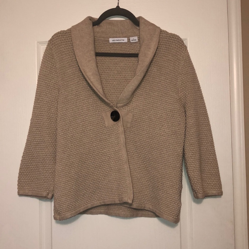 Liz Claiborne Knit Oatmeal Sweater